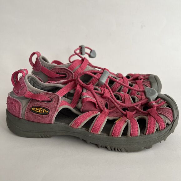 KEEN Other - Keen Whisper Sandals Size 2 Pink Toggle Vibram Hiking Camping Outdoors Water